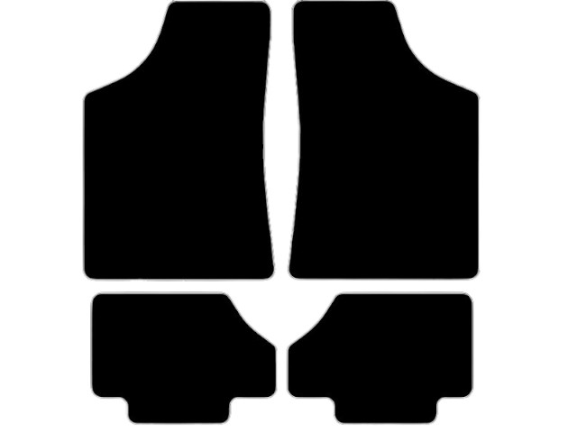 MATTENSET NAALDVILT (ZWART) FORD FIESTA 83-89