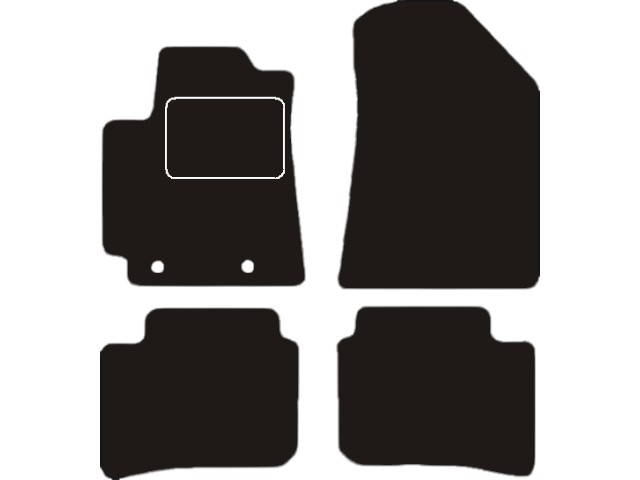 MATTENSET NAALDVILT (ZWART) HYUNDAI I10 20-