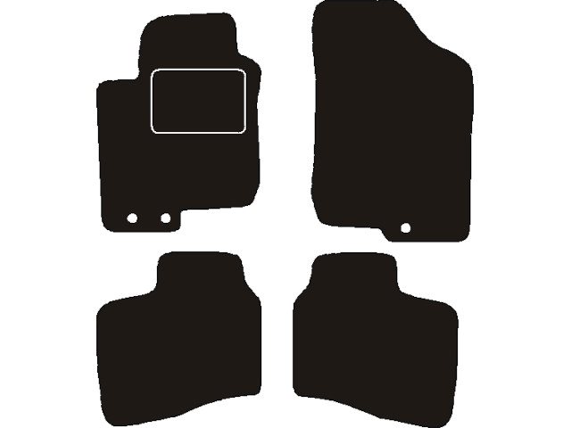 MATTENSET NAALDVILT (ZWART) HYUNDAI I30 CW 2009 - 2012