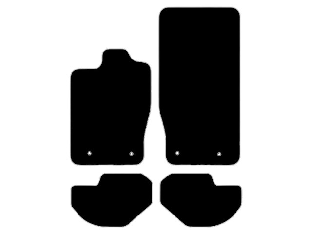 MATTENSET NAALDVILT (ZWART) JAGUAR XK-8 07-