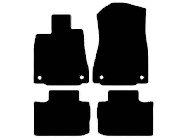 MATTENSET NAALDVILT (ZWART) LEXUS IS 300 13-