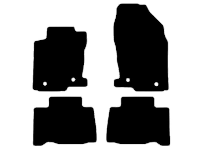 MATTENSET NAALDVILT (ZWART) LEXUS NX 300H 15-