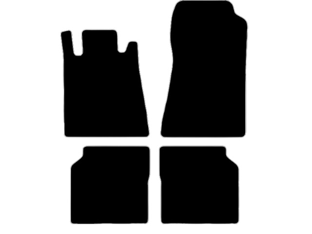 MATTENSET NAALDVILT (ZWART) M-BENZ W140 SEL