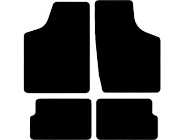 MATTENSET NAALDVILT (ZWART) OPEL CORSA A 82-93