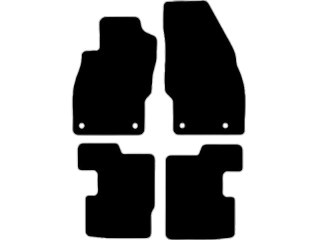 MATTENSET NAALDVILT (ZWART) OPEL CORSA A4400