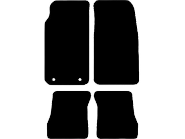 MATTENSET NAALDVILT (ZWART) PEUGEOT 205 CABRIO