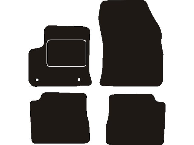 MATTENSET NAALDVILT (ZWART) PEUGEOT E-2008 2020 ->