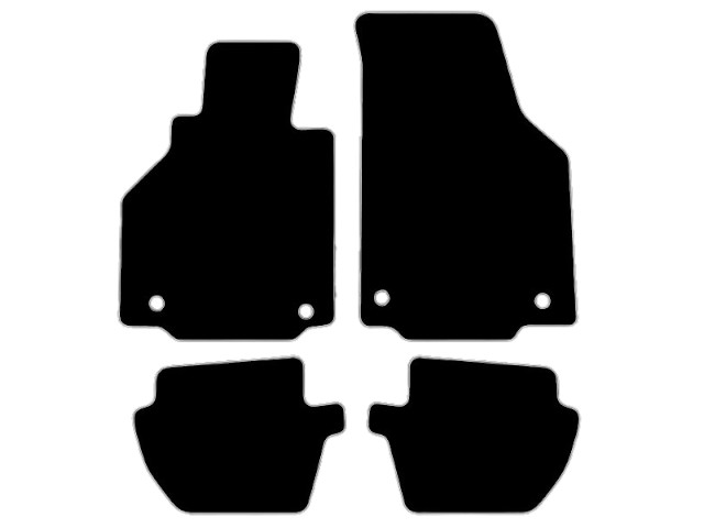 MATTENSET NAALDVILT (ZWART) PORSCHE 996 98-05