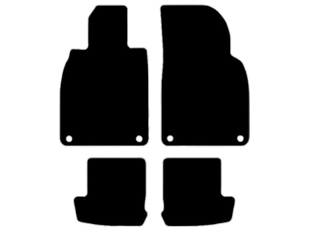 MATTENSET NAALDVILT (ZWART) PORSCHE 911 12-19 TYPE 991