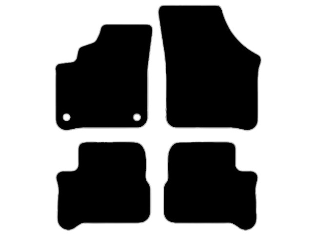 MATTENSET NAALDVILT (ZWART) SKODA CITIGO 19-