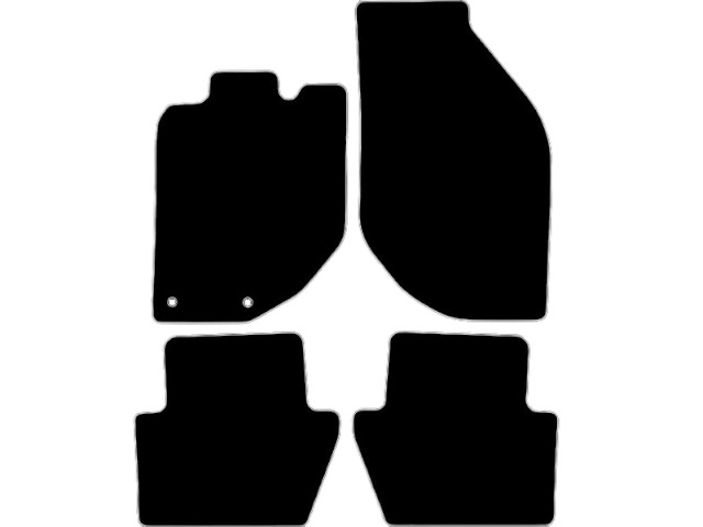 MATTENSET NAALDVILT (ZWART) VOLVO C70 98-05