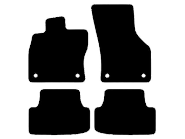 MATTENSET NAALDVILT (ZWART) VW GOLF VIII 20-