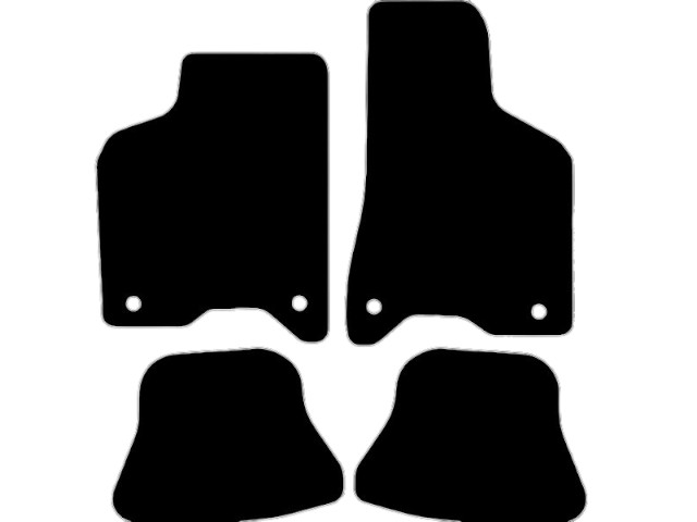 MATTENSET NAALDVILT (ZWART) VW LUPO 00-04