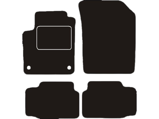 MATTENSET NAALDVILT (ZWART) VW UP ELECTRIC 19-