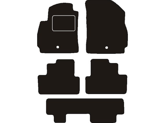 MATTENSET NAALDVILT (ZWART) CHEVROLET ORLANDO 7 PERS 5-DELIG 2011 ->