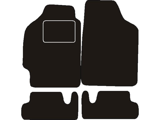 MATTENSET NAALDVILT (ZWART) HONDA CIVIC CRX 1990-1992