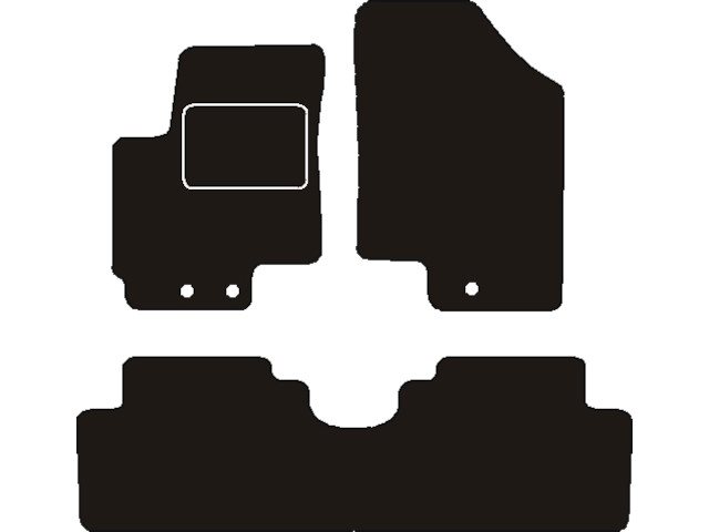 MATTENSET NAALDVILT (ZWART) HYUNDAI IX20 2016->