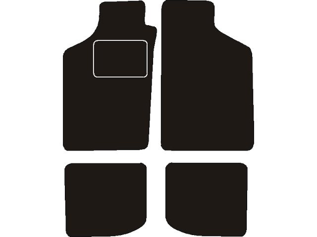 MATTENSET NAALDVILT (ZWART) VW POLO II 1990 - 1994