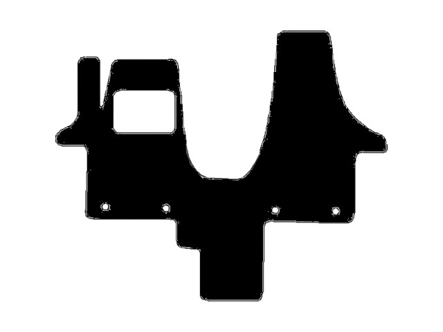 MATTENSET NAALDVILT (ZWART) VW T5 CAMPER 2-DELIG 03-