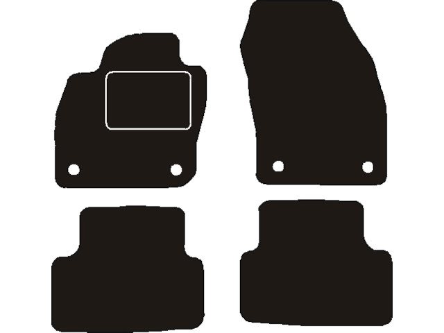 MATTENSET NAALDVILT (ZWART) VW T-CROSS 2019 ->