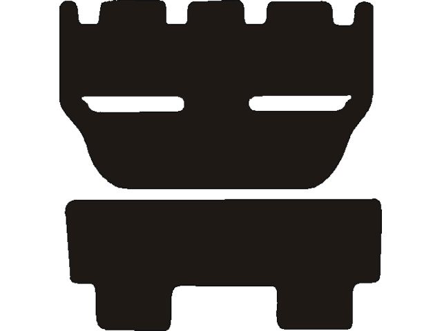 MATTENSET NAALDVILT (ZWART) HONDA SHUTTLE ACHTER 1998 - 2001