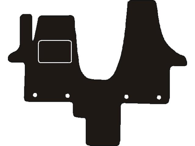 MATTENSET NAALDVILT (ZWART) VW TRANSPORTER T5 CAMPERMAT 2003 ->