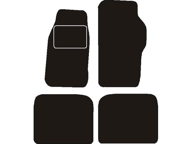MAT SET NEEDLE FELT (BLACK) JEEP CHEROKEE