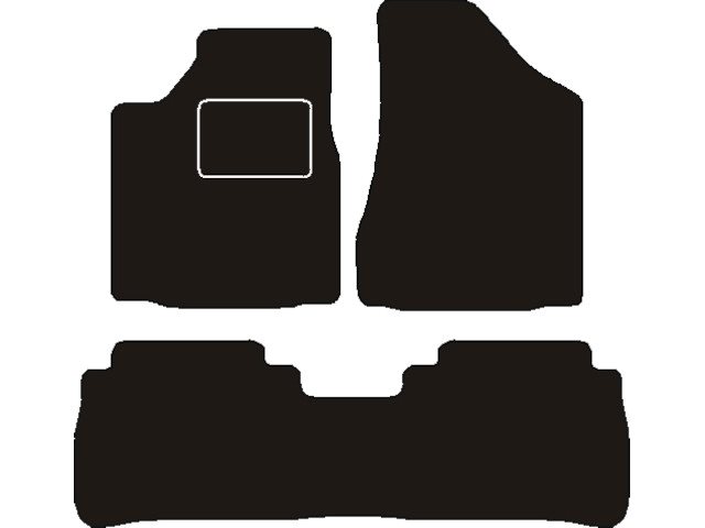 MATTENSET NAALDVILT (ZWART) NISSAN MURANO 2005 ->