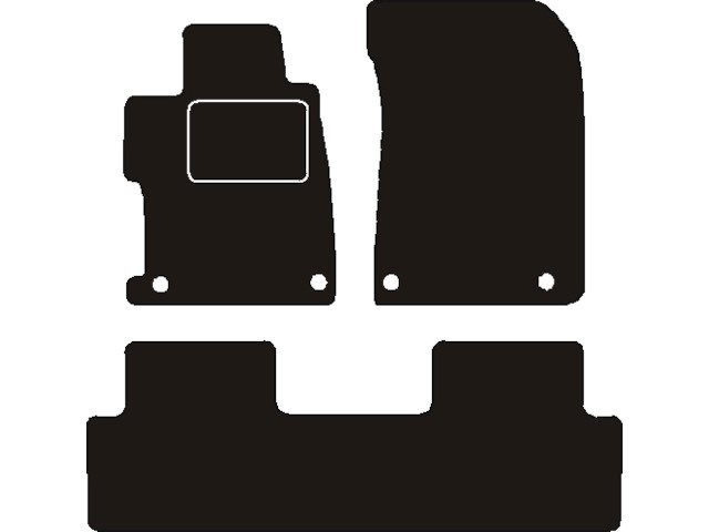 MATTENSET NAALDVILT (ZWART) HONDA CIVIC SEDAN 2012-2018