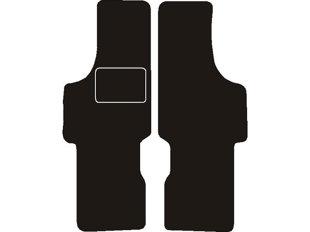 MATTENSET NAALDVILT (ZWART) FIAT 500 1960 - 1976