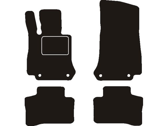MATTENSET NAALDVILT (ZWART) MERCEDES EQC N293 2019 ->