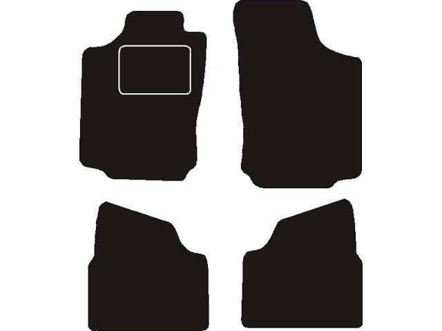 MATTENSET NAALDVILT (ZWART) OPEL GAMMA/CORSA C 2000 - 2007