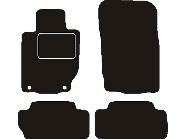 MATTENSET NAALDVILT (ZWART) MITSUBISHI L200 CLUB CAB 2021 ->