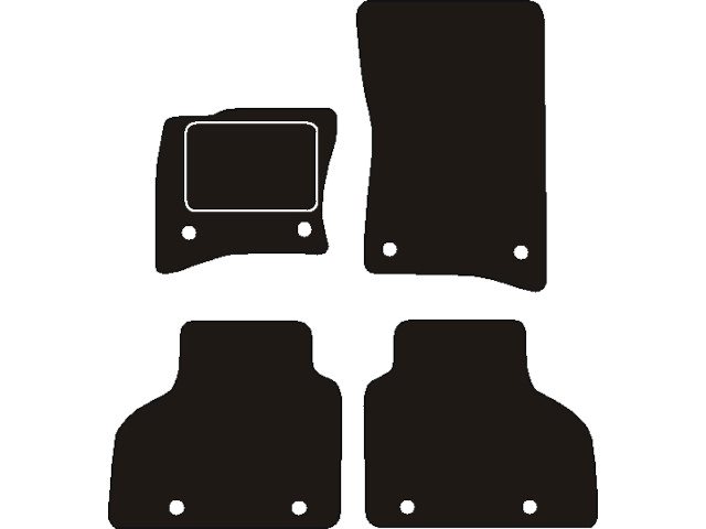 MATTENSET NAALDVILT (ZWART) LAND ROVER DEFENDER 110 (L663) 2020 ->