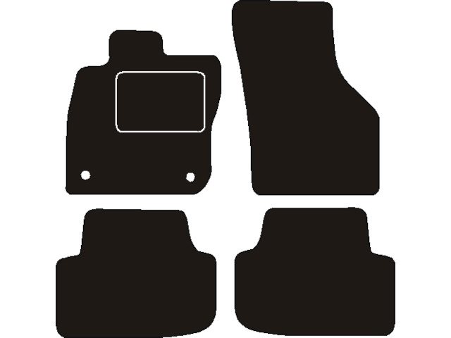MATTENSET NAALDVILT (ZWART) SEAT LEON + FR HYBRID 2020 -> (BEV. HOH 33,5CM.)