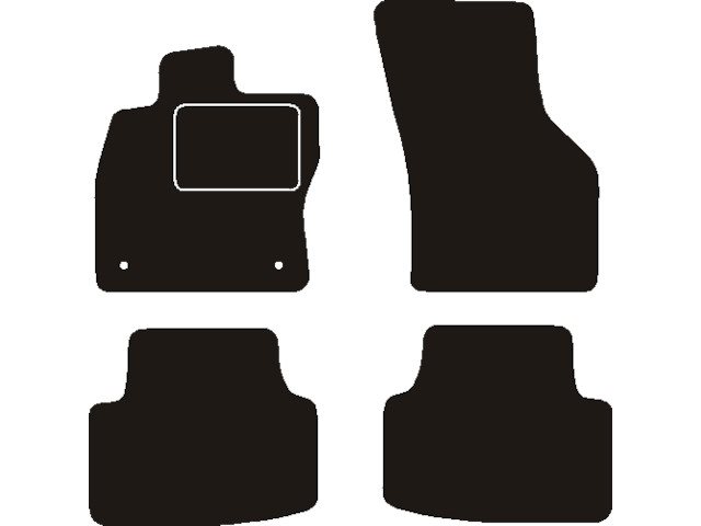 MATTENSET NAALDVILT (ZWART) SEAT LEON FR 2020 ->  (BEV. HOH 34,8CM.)