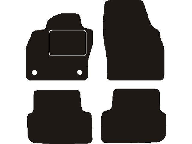 MATTENSET NAALDVILT (ZWART) SKODA FABIA IV 2021 ->