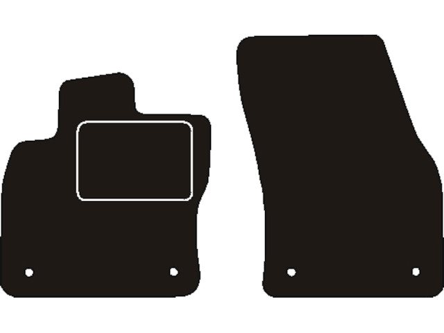 MATTENSET NAALDVILT (ZWART) VW CADDY IV 2020 ->
