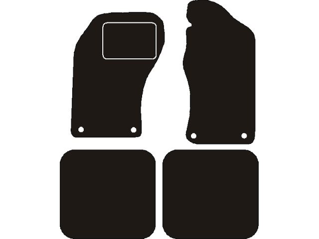 MATTENSET NAALDVILT (ZWART) AUDI S2 B3 1990-1993