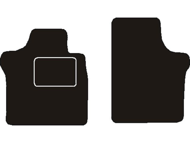 MATTENSET NAALDVILT (ZWART) CHRYSLER VOYAGER KWB VOORSET 1991 - 1995