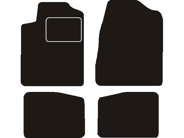 MATTENSET NAALDVILT (ZWART) CHRYSLER SEBRING 2001 - 2007