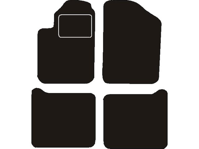 MATTENSET NAALDVILT (ZWART) CITROEN BERLINGO MULTISPACE 1997- 2005