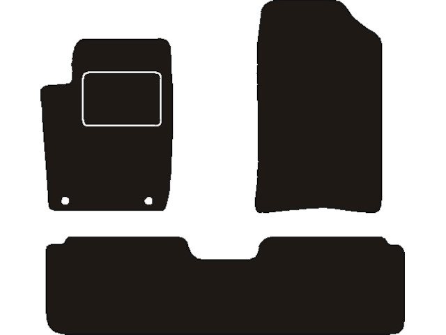 MATTENSET NAALDVILT (ZWART) CITROËN XSARA PICASSO 2006 - 2010
