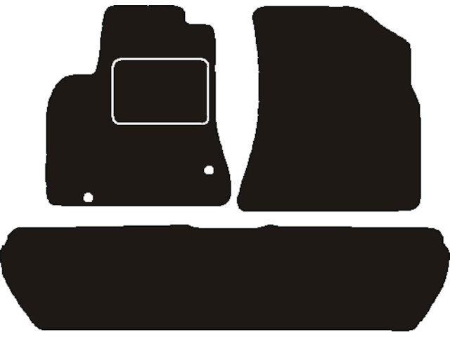 MATTENSET NAALDVILT (ZWART) CITROEN BERLINGO 2 5 PERS. 2008 - 2018