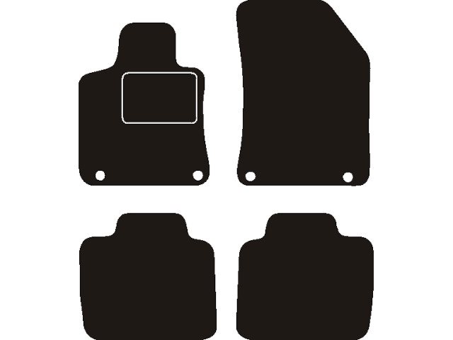 MATTENSET NAALDVILT (ZWART) CITROËN DS9 E-TENSE PLUG. HYBR. 2021 ->