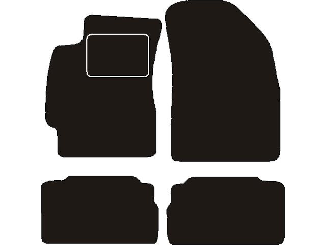 MATTENSET NAALDVILT (ZWART) CHEVROLET NUBIRA 2000 - 2003