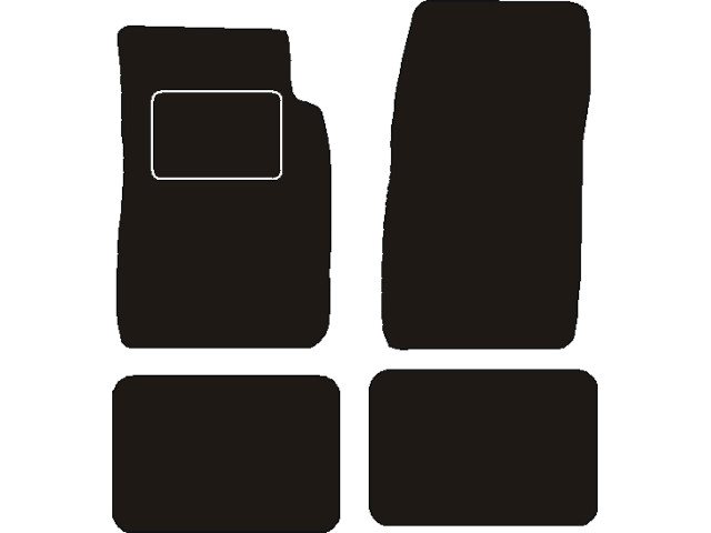 MATTENSET NAALDVILT (ZWART) DAIHATSU ROCKY  1984 - 1997