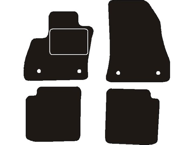 MATTENSET NAALDVILT (ZWART) FIAT 500 L 2018 ->