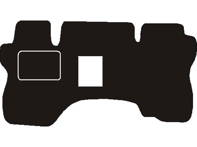 MATTENSET NAALDVILT (ZWART) FORD TRANSIT DOORLOPEND -> 2000