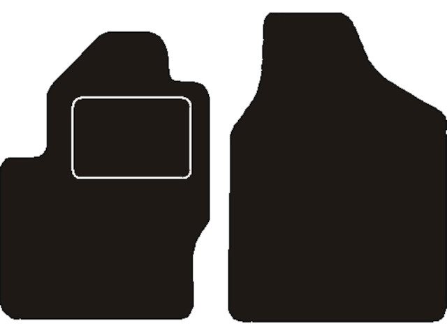 MATTENSET NAALDVILT (ZWART) FORD GALAXY I VOORSET  1995 - 2006